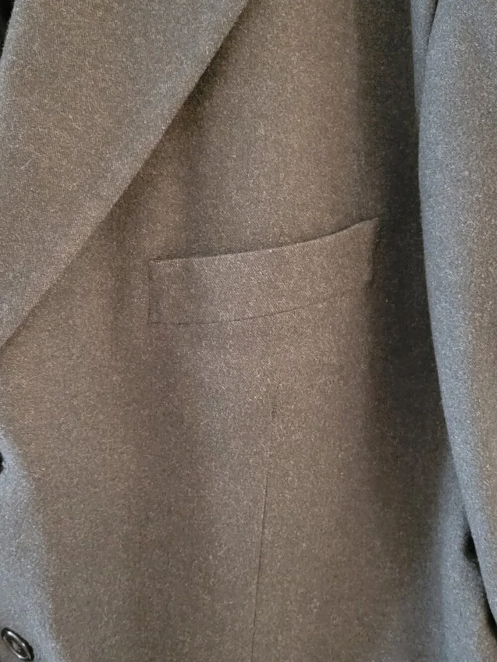 John Clarendon Men's Wool Blazer - 46 L - Gray/Black